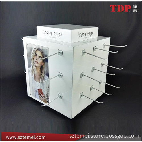 Manufacturer Acrylic 4 sides counter earphone POS/POP Display
